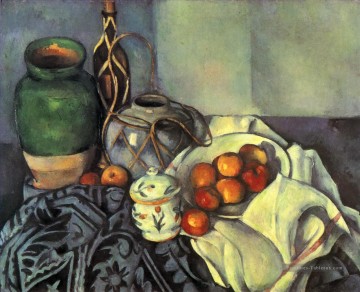 Nature morte impressionnisme œuvres - Nature morte aux pommes 1894 Paul Cézanne